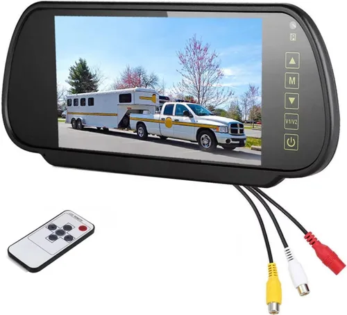 Miniatura 9 de Car Reverse Camera 7" Rear View Monitor Mirror Wireless Reverse Backup Camera Kit Replacement for Car Truck Van Car Rear Camera(Wireless Wireless Kit