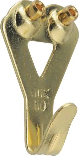 Miniatura 11 de OOK 533050 Colgadores Profesionales para Cuadros, Colgadores de Arte, Acolchados, Latón, Ganchos Reutilizables para Cuadros, 100 lb (1 Juego), Negro