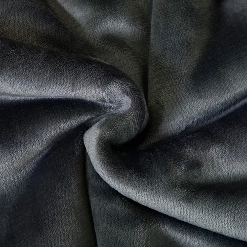 Miniatura 5 de SOCHOW Manta de forro polar Sherpa de doble cara, súper suave, lujosa manta de felpa tamaño King de 90 x 108 pulgadas, gris oscuro