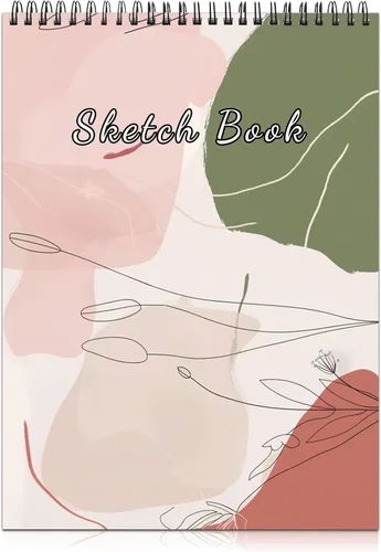 Miniatura 9 de Cabreche Lindo cuaderno de bocetos encuadernado en espiral, 9 x 12 pulgadas, papel grueso de 3.53 oz/m², 50 hojas de 100 páginas, libro de bocetos