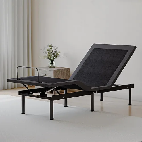 MLILY EGOHOME - Base de cama ajustable individual XL con patas ajustables, base de cama eléctrica plegable de metal con control remoto inalámbrico,