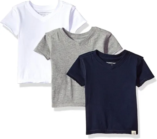 Burt's Bees Baby Baby Boys Tees, Short Long Sleeve T-Shirt V-Neck Crew Infant and Toddler Top, 100% Organic Cotton