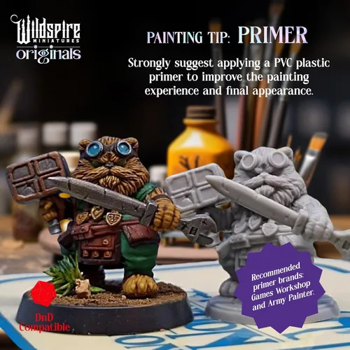 Miniatura 3 de Wildspire Spellblades y Objetos Encantados para Miniaturas DND 28mm-32mm - Personajes Jugador-Personajes, NPC a Granel - Minis D&D Sin Pintar