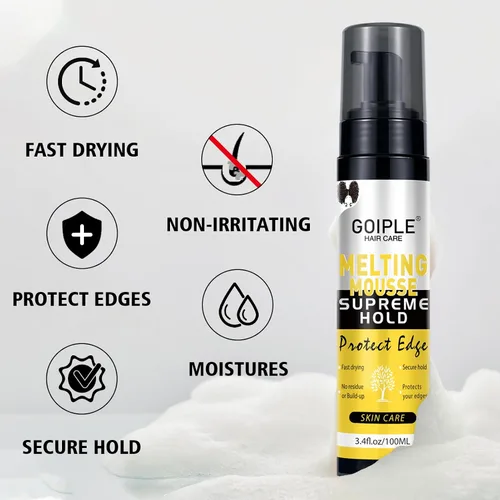 Miniatura 3 de Mousse Adhesivo de Fusión y Sujeción de Encaje Sin Pegamento para Cabello para Pelucas, Pegamento para Pelucas Spray de Fusión de Encaje Mousse