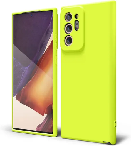 Miniatura 30 de oakxco Funda para teléfono Samsung Galaxy Note 20 Ultra de silicona líquida, bonita funda delgada y fina de goma suave TPU lisa y suave de gel