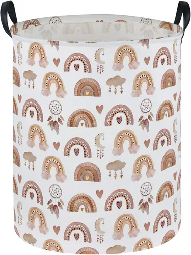 Miniatura 14 de ESSME - Cesta de almacenamiento grande, de tela con asas, plegable, para la ropa, el hogar, como regalo, organizador de juguetes Leones