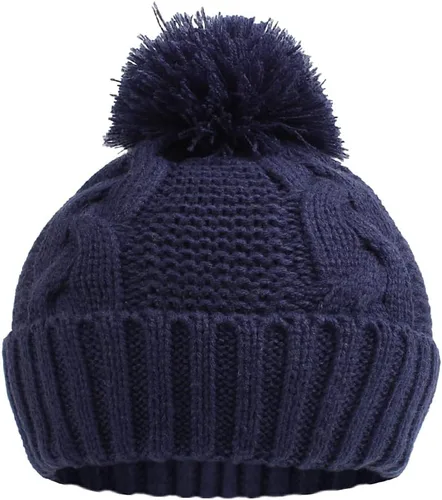 Miniatura 2 de JANGANNSA Gorro de invierno de punto para bebé, gorro cálido para niños y niñas, gorro con pompón