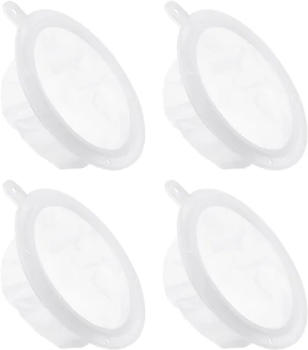 Miniatura 7 de PATIKIL Colador de filtro de alimentos de 6.1 pulgadas de diámetro exterior, paquete de 4 filtros de malla de 300 filtros de malla fina para jugo