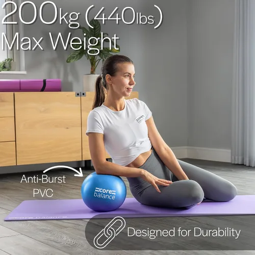 Miniatura 3 de Core Balance Pelota de pilates antiestallido de 9 pulgadas, mini pelota de ejercicio para yoga, barras, estiramiento y entrenamiento de estabilidad