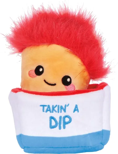 Miniatura 5 de iscream Juega con tu comida Kawaii Chicken Nuggets bordado acento 8 piezas 10" x 7" juego de almohada