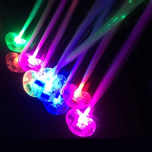 Miniatura 2 de Pinza para el cabello, paquete de 12 juguetes con luz LED intermitente, luces LED ópticas, pasadores para fiesta, horquilla de baile de bar
