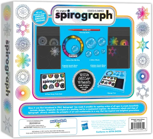 Miniatura 7 de Spirograph Scratch & Shimmer - Artes y manualidades, juguetes para niños, suministros de arte, suministros de manualidades, kit de dibujo, arte
