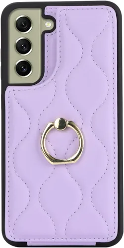 Miniatura 7 de Lipvina Funda para Samsung Galaxy S22 5G con tarjetero para mujer, tarjetero de crédito, soporte de anillo de soporte, funda tipo cartera