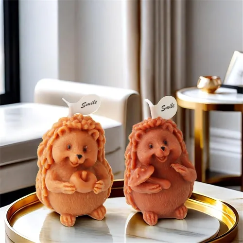Miniatura 2 de Moldes de silicona para velas (paquete de 2 velas de erizo)