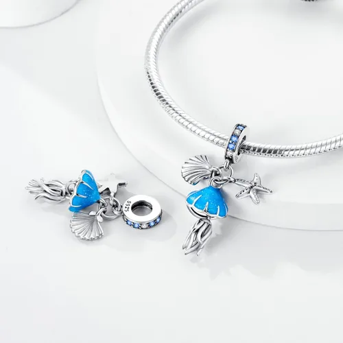 Miniatura 4 de Hapour Abalorios de plata de ley 925 aptos para pulseras de dije, dije de corazón de sol para mascotas, pulsera y collar, cuentas de joyería
