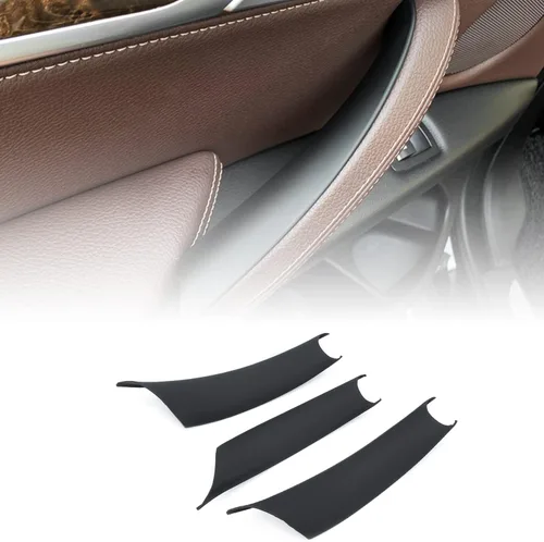 Miniatura 8 de Funda de Manija de Puerta Compatible con BMW X5 Serie E70/E70 LCI 2008-2013, BMW X6 Serie E71/E72 2008-2014 (3 Piezas) (Beige)
