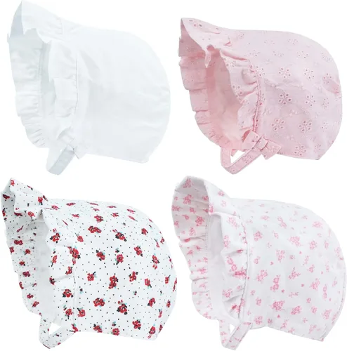 Miniatura 7 de Keepersheep Gorro de algodón con estampado de flores para bebé