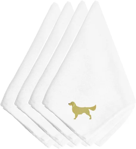 Miniatura 95 de Caroline's Treasures BB3448NPKE Affenpinscher - Juego de 4 servilletas bordadas, lavables, suaves, duraderas, servilletas de mesa para hotel