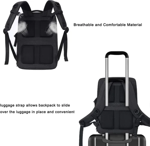 Miniatura 5 de MOSISO Mochila para cámara, Bolsa para cámara de fotografía DSLR/SLR/sin espejo grande para hombres/mujeres con compartimento para laptop de 17.3