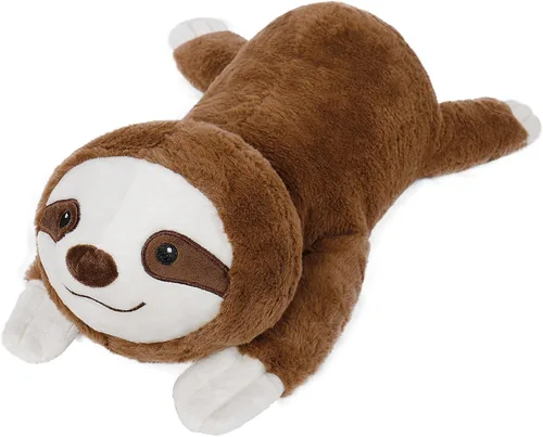 Miniatura 10 de Wepop Animales de Peluche con Peso de 5 Libras, Peluche de Gato Grande de 24 Pulgadas con Peso, Almohadas de Peluche para Abrazos, Regalos