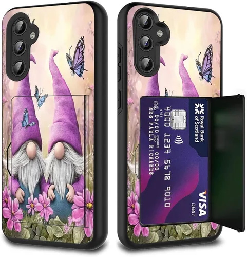 Miniatura 59 de Funda híbrida de doble capa con función atril para Samsung Galaxy A16 5G de 6.9 pulgadas, diseño de vaca con bandera estadounidense