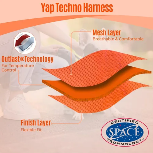 Miniatura 3 de YAP Techno® - Arnés para perro sin tirones, ajustable en 4 direcciones, arnés de chaleco para perro con control de temperatura, arnés para perro sin