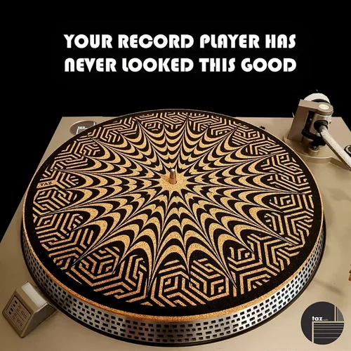 Miniatura 3 de Alfombrilla de corcho prémium para tocadiscos de corcho [0.157 in de grosor] para un mejor soporte de sonido en el tocadiscos de vinilo LP - Tapete