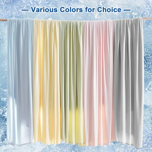 Miniatura 6 de PHF Manta Reversible de Doble Enfriamiento Tamaño Throw, Suave Arc-Chill Q-Max>0.5 Delgada de Verano de Una Sola Capa para Personas que Duermen