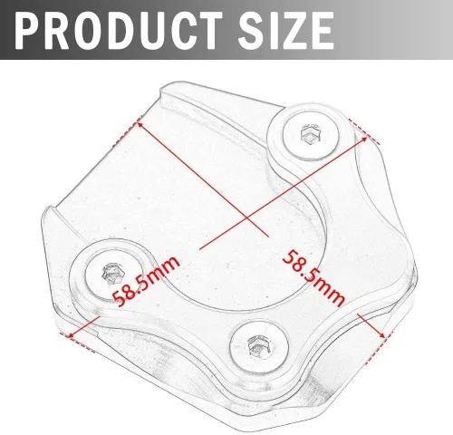 Miniatura 3 de Para Rebel CMX300 CMX500 CMX 500 300 2017 2018 2019 2020 2021 Accesorios Soporte lateral Extensión Placa Ampliadora Pad