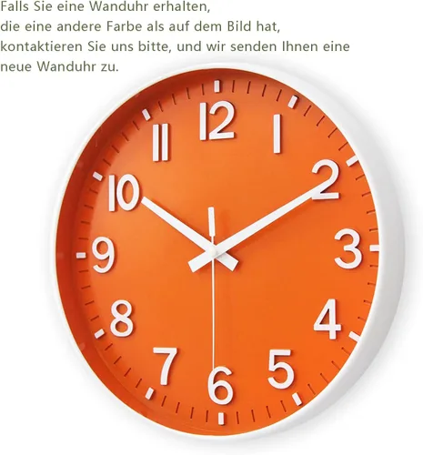 Miniatura 3 de HZDHCLH Relojes de Pared a Batería, 12 pulgadas Silencioso Sin Tictac Reloj de Pared Moderno para Sala de Estar Dormitorio Cocina Oficina Aula