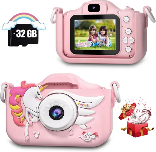 Miniatura 6 de CIMELR Juguetes de cámara para niños de 3, 4, 5, 6, 7, 8, 9, 10, 11, 12 años, cámara digital para niños pequeños con video, regalos de festival