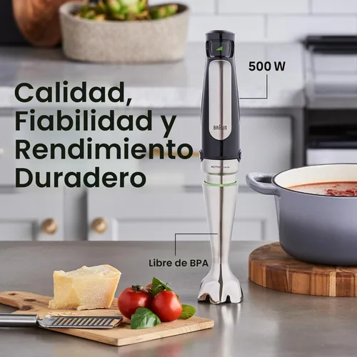 Miniatura 5 de Braun MultiQuick 7 - Batidora de inmersión 3 en 1 con procesador de alimentos - Potente batidora eléctrica de mano - Emulsionador para picar, batir