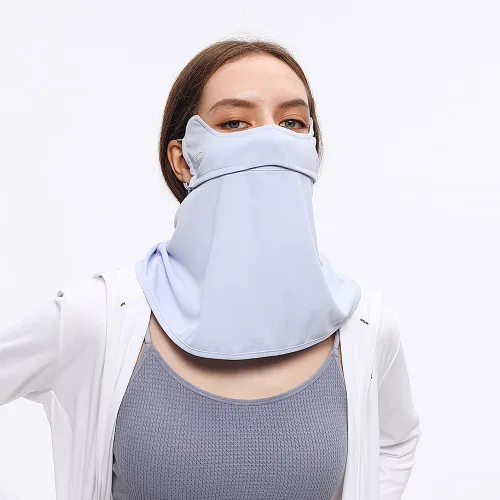Miniatura 4 de Polaina para el cuello, bufanda facial UPF 50+, pasamontañas, pañuelos de tela con bucles para las orejas