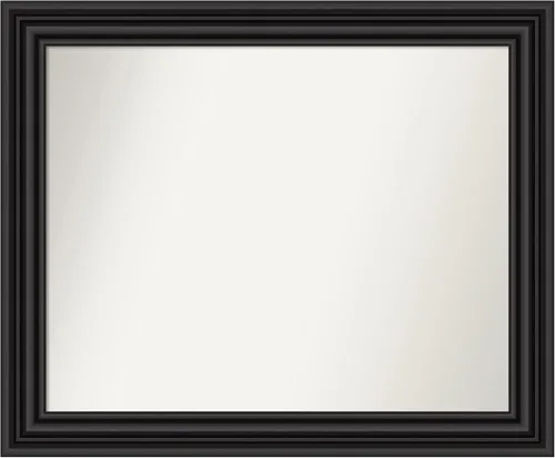 Miniatura 84 de Amanti Art Espejo personalizado, espejo de baño negro puente, espejo de pared o espejo de tocador de baño sobre el fregadero (26 x 26 pulgadas)
