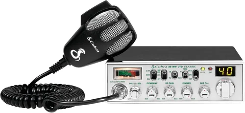 Cobra Radio CB profesional clásica AM/FM 29 NW - Radio de emergencia fácil de operar, artículos esenciales de viaje, canal instantáneo 9/19, 40
