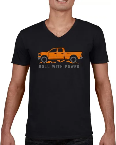 Miniatura 76 de Tee Hunt Camisetas gráficas y camisetas sin mangas para hombre Roll with Power Pickup Truck
