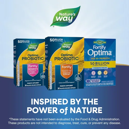 Miniatura 7 de Nature's Way Fortify Optima 50 mil millones de probióticos diarios, 50 mil millones de cultivos vivos, 6 cepas probióticas, apoya la salud digestiva