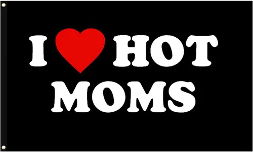 Miniatura 5 de Bandera con texto en inglés "I Love Dads I Love Hot Dads", divertida pancarta decorativa para interiores y exteriores, regalo de tapiz para el día