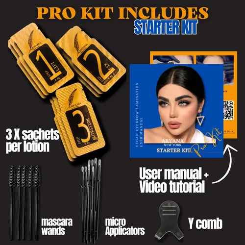 Miniatura 4 de ARYANA NEW YORK Kit de laminación de cejas - Kit de elevación de cejas Serie Profesional - Kit de inicio