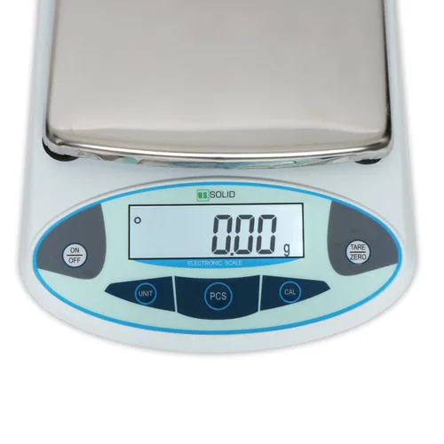 Miniatura 3 de U.S. Solid Balanza analítica de precisión digital 35.27 oz x 0.00 oz, báscula electrónica de alta precisión para laboratorio, joyería, uso industrial