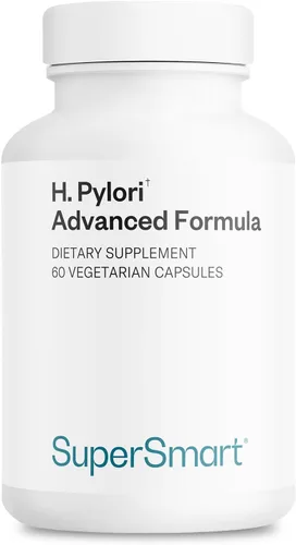 Miniatura 9 de Supersmart H. Pylori Fórmula 20 mil millones de UFC por día (alta potencia) - Probiota patentado Pylopass Lactobacillus Reuteri DSM 17648 Sin OMG