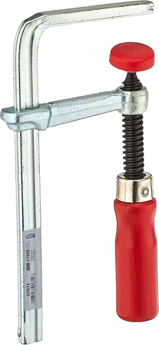 BESSEY GTR12 Abrazadera de mesa de acero con capacidad de 4 11/16 x 2 5/16 de profundidad de garganta y 400 libras de fuerza de sujeción,