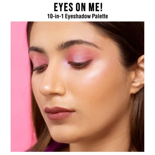 Miniatura 5 de Nykaa Cosmetics Eyes On Me - Paleta de sombra de ojos 10 en 1, Daydreaming, 1 unidad, maquillaje intenso de ojos con pigmentos, sombra de ojos