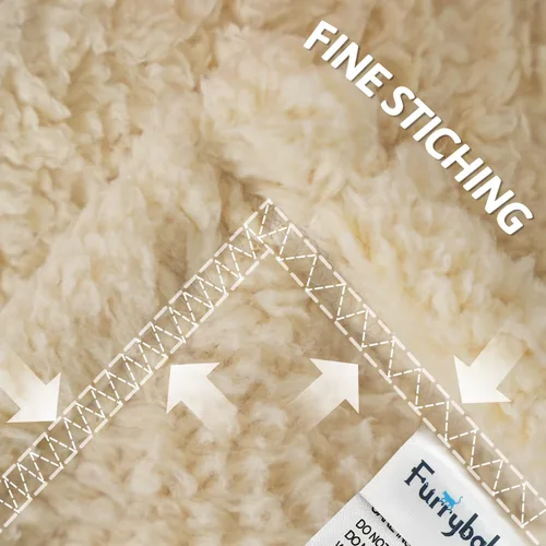 Miniatura 4 de furrybaby Manta Suave Premium para Perros Pequeños, Cachorros y Gatos, Lavable, Forro Polar Sherpa de 24 x 32 Pulgadas, Manta para Mascotas