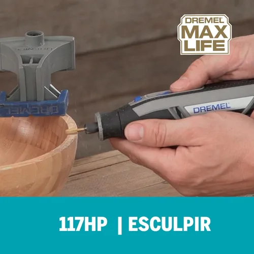 Miniatura 3 de Dremel 117HP Max Life 1/4" (6.4mm) Broca de tallado rotativa de alto rendimiento, paquete de 2