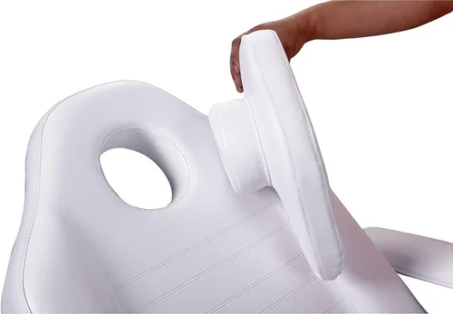 Miniatura 2 de Profesional multiusos Spa Facial Cama Tatuaje Cama Salón Belleza Cama con Taburete Blanco