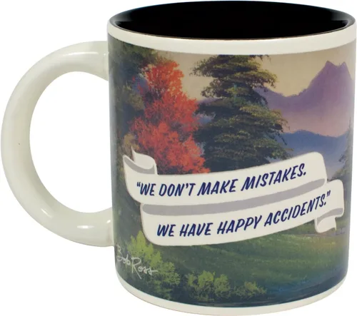 Miniatura 7 de Taza cambiante ante el calor, de Bob Ross - Agregue líquidos calientes y emerge una escena - viene en caja de regalo divertida