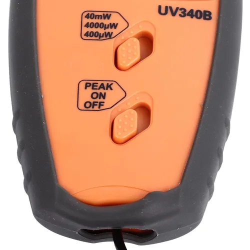 Miniatura 6 de Medidor de luz, probador UVA UVB con pantalla LCD, medidor portátil para prueba de lámpara y más para medir luz, rango de prueba: 0-40mW, 290-390nm