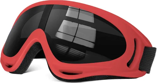 Miniatura 18 de Gafas de motocross ATV con resistencia al impacto, diadema ajustable para esquí, nieve y motocross Caqui