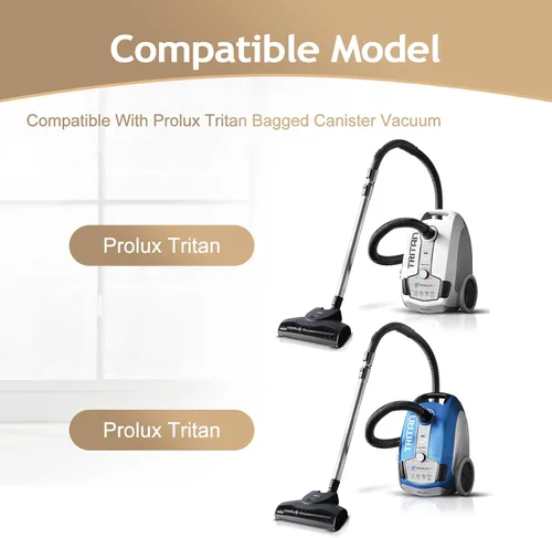 Miniatura 3 de Repuesto compatible para bolsas de vacío Prolux Tritan, paquete de 6 bolsas desechables HEPA hechas para adaptarse a la aspiradora Prolux Tritan